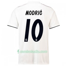 Camisolas de Futebol Real Madrid Modric 10 Equipamento Principal 2018/19 Manga Curta